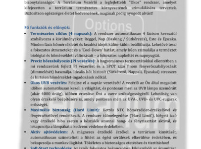 TERRÁRIUM VEZÉRLŐ